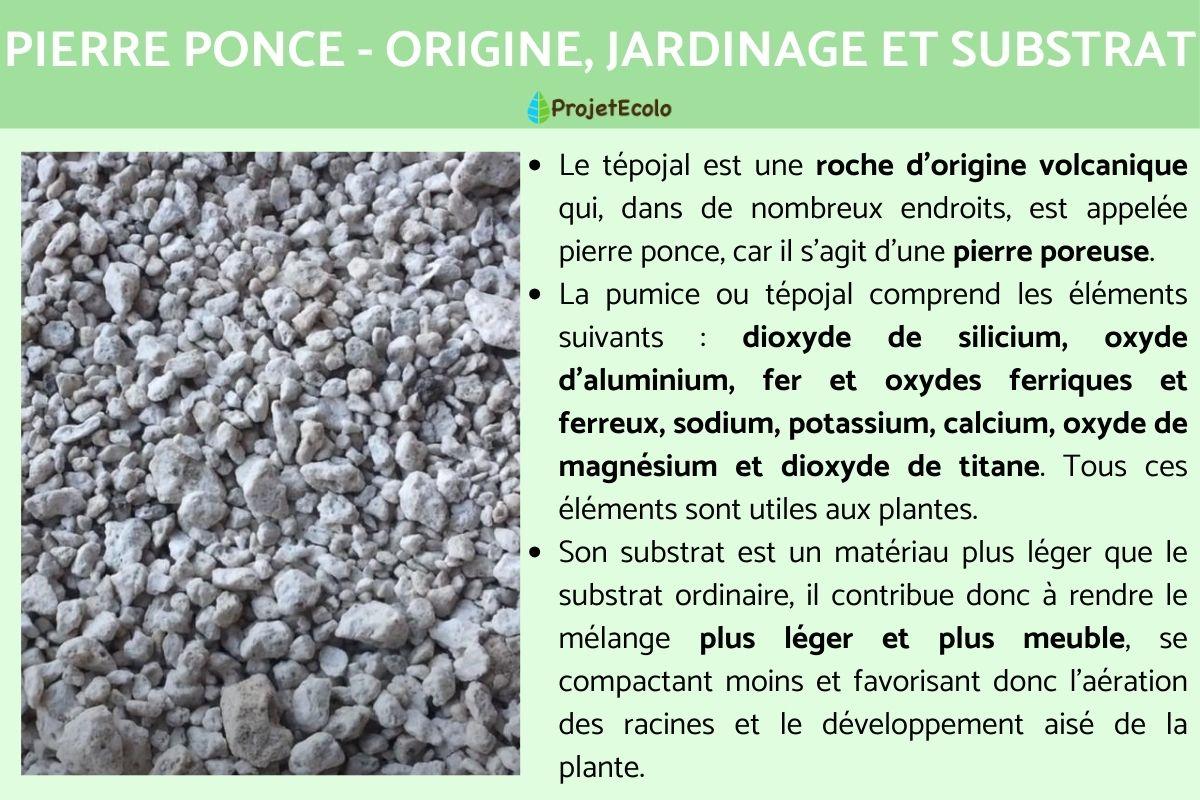 Pierre ponce - Origine, jardinage et substrat