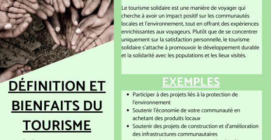 Tourisme solidaire : Définition, caractéristiques, bienfaits et exemples