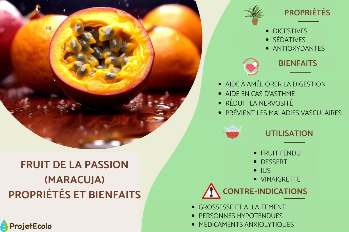 Fruit de la passion ou maracuja : propriétés et bienfaits