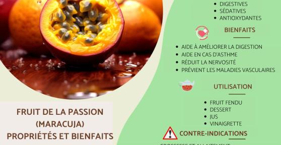 Fruit de la passion ou maracuja : propriétés et bienfaits