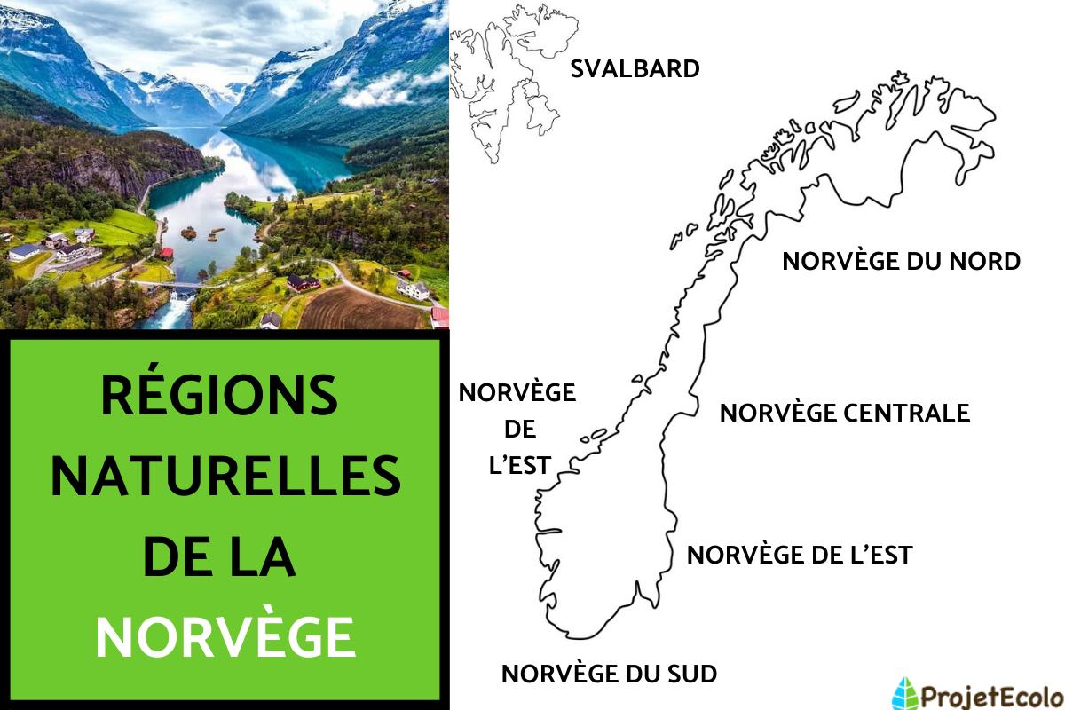 Régions naturelles de la Norvège