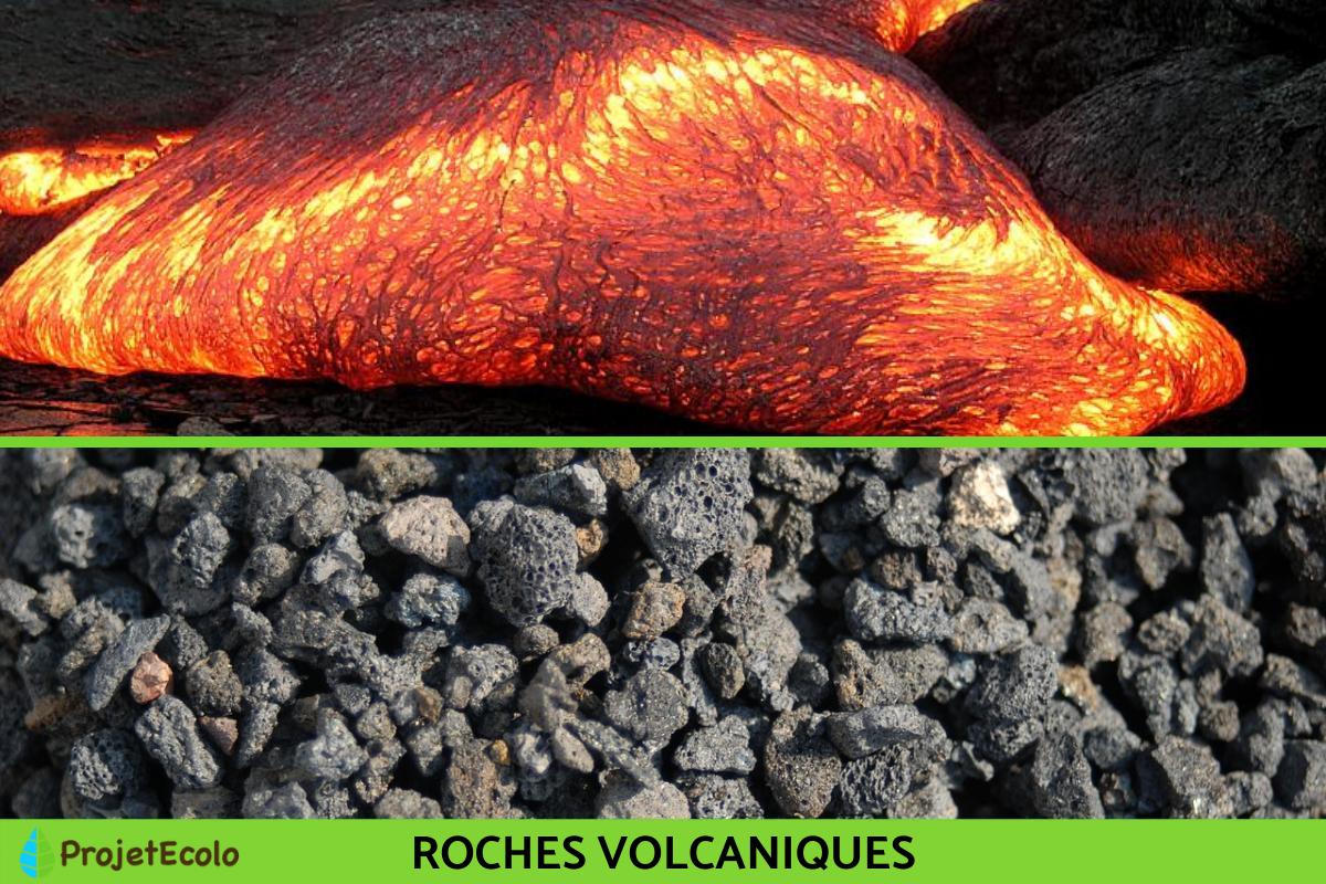 Roches volcaniques - Liste et définition