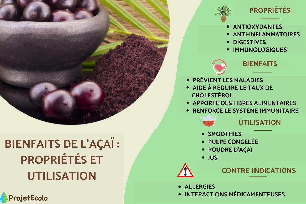 Bienfaits de l'açaï : propriétés et utilisation