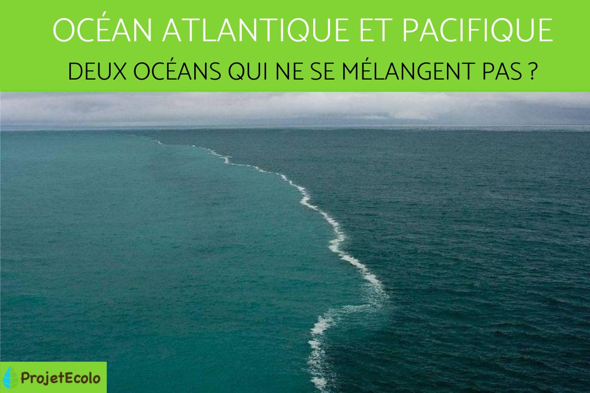 Océan Atlantique et Pacifique : deux océans qui ne se mélangent pas ?