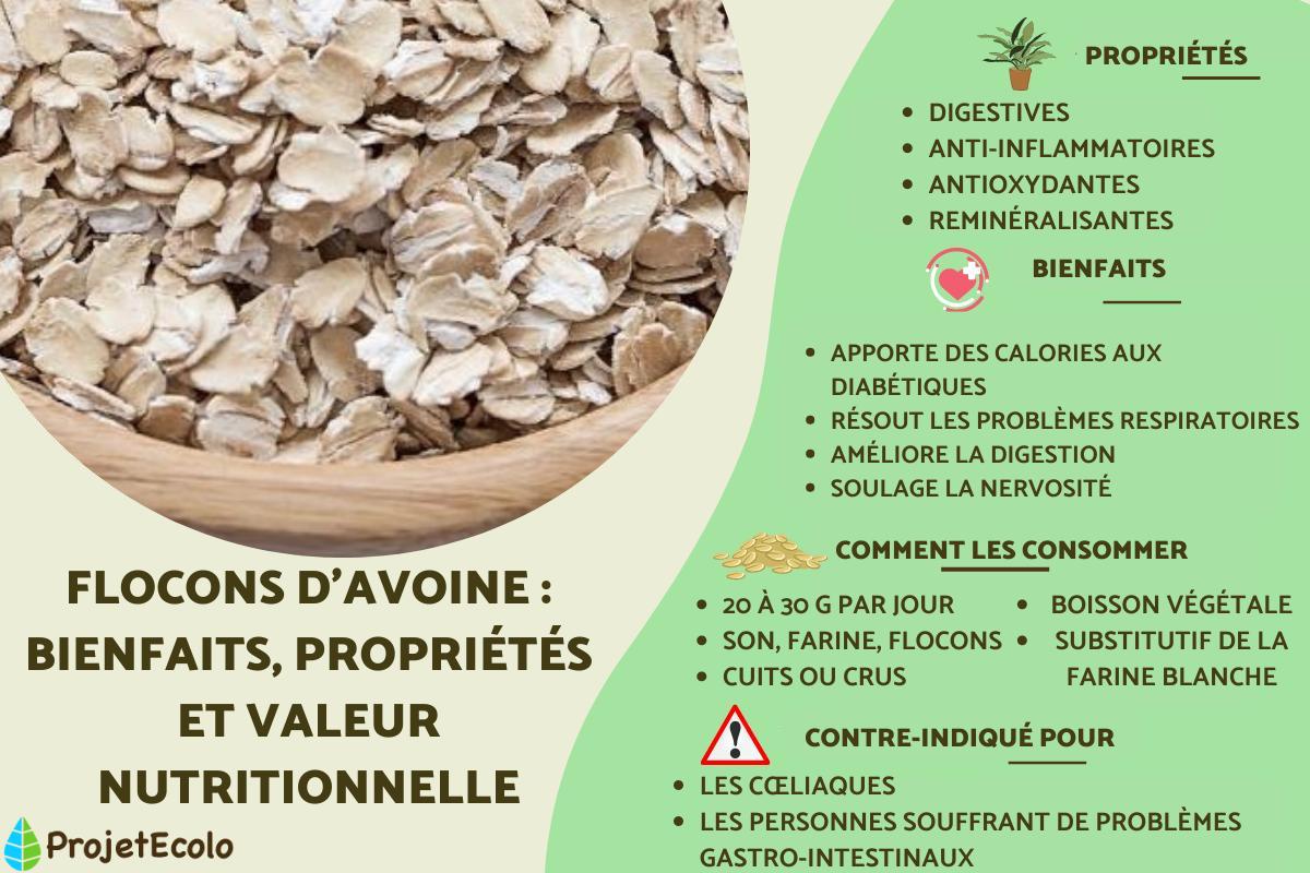 Flocon d'avoine : bienfaits, propriétés et valeur nutritionnelle