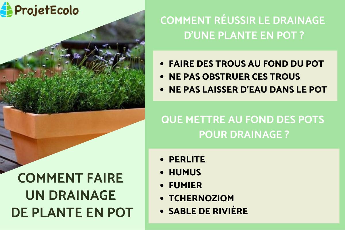 Comment faire un drainage de plante en pot