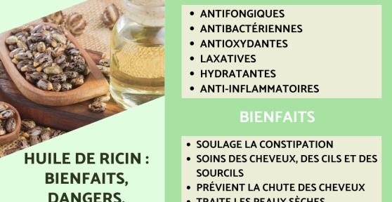 Huile de ricin : bienfaits, dangers, utilisation