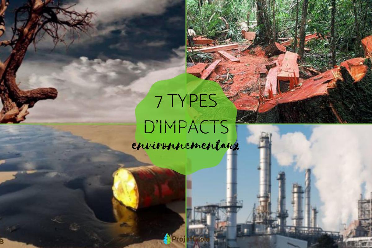 Types d'impacts environnementaux