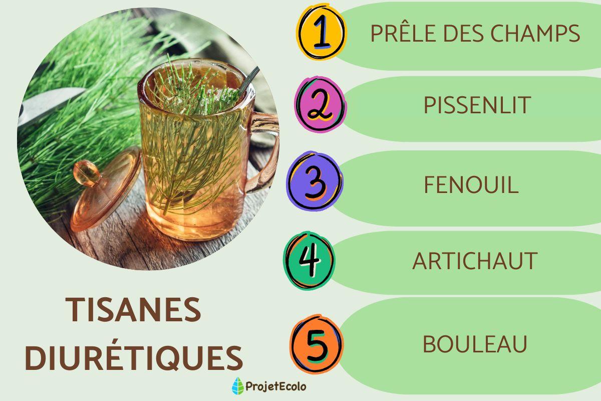 Tisanes diurétiques