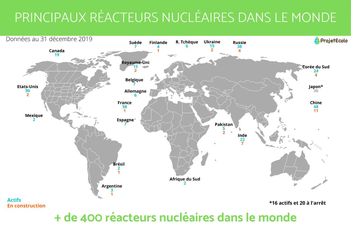 Combien y a-t-il de centrales nucléaires dans le monde ?